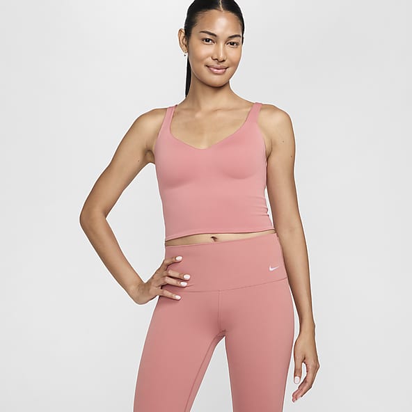 Nike pink gym top shop